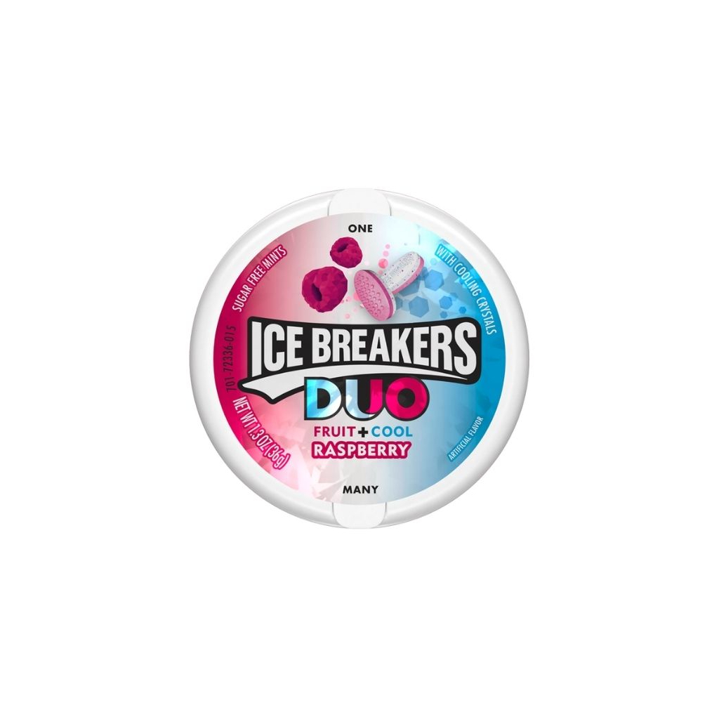 Ice Breakers Duo Mints Raspberry 36gr World of Snacks