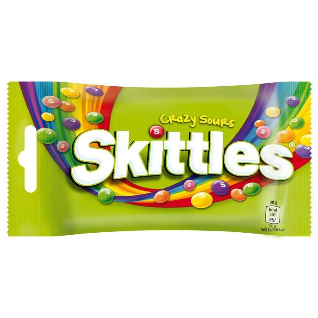 Skittles Crazy Sour 38 Gr - World Of Snacks